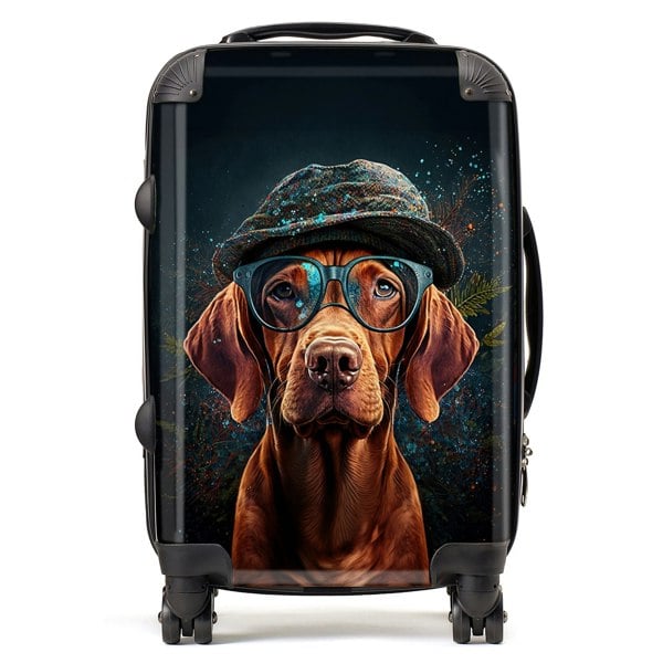 Warren Reed Hungarian Vizsla Dog Splashart Suitcase