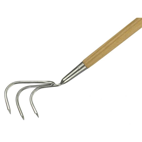 Kent & Stowe Stainless Steel Long Handled 3-prong Cultivator, Fsc - Multi Colour - 