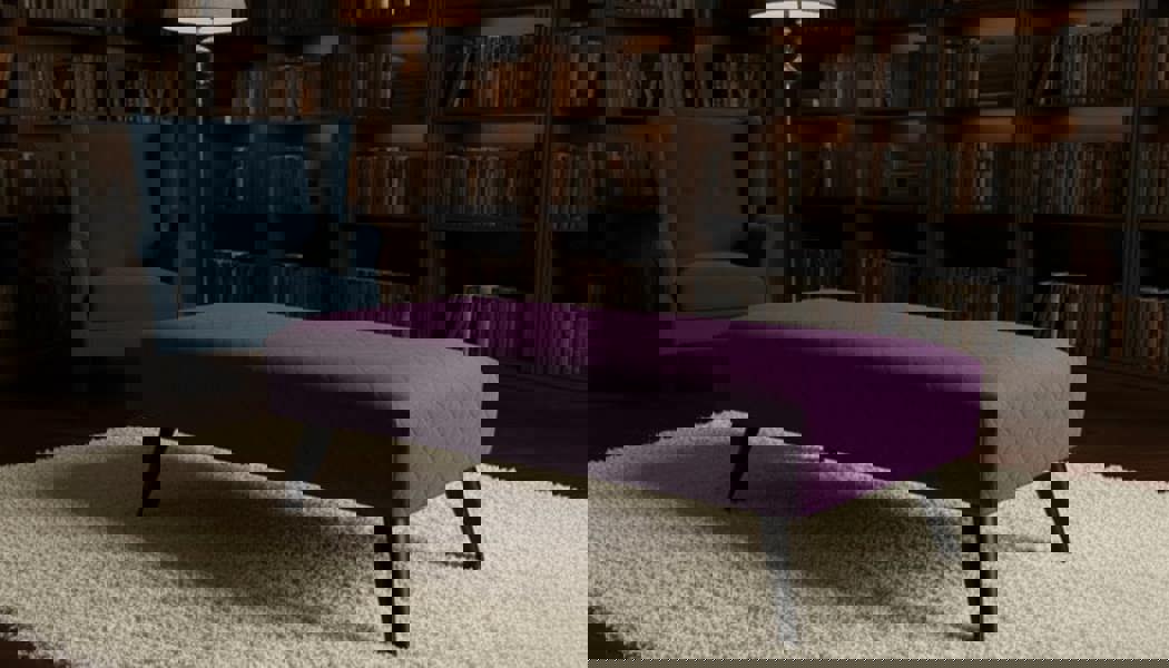 Premium Stitched Footstool Bench &amp; Coffee Table with Hidden Storage - ISTOOLS