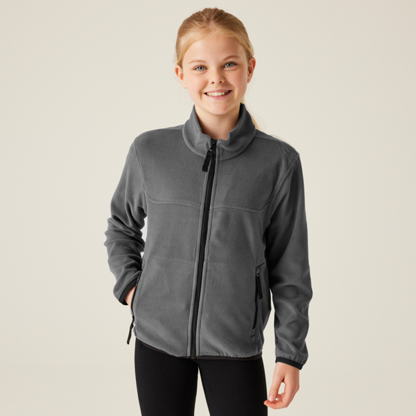 Regatta Junior Microfleece Jacket - TRF688 - Seal Grey