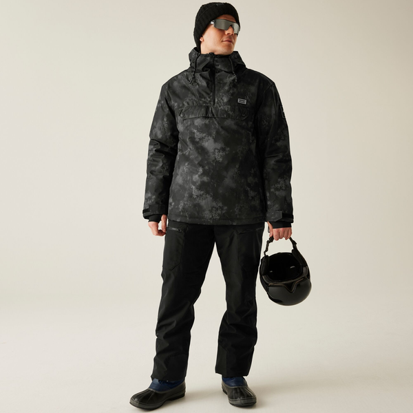 Dare 2B Mens Freeride II Distressed Overhead Ski Jacket - Iron Gate