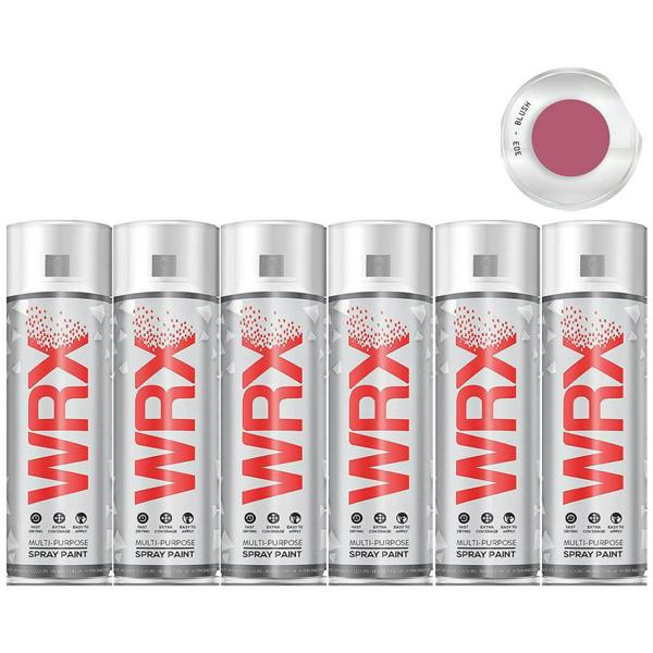 WRX 6X WRX Flat Blush Acrylic Spray Paint 400ml