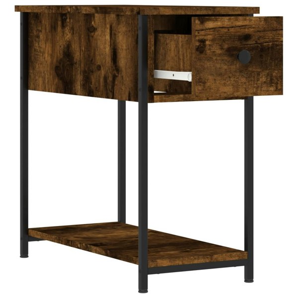 Berkfield Bedside Cabinets 2 pcs Smoked Oak 30x60x60 cm Engineered Wood