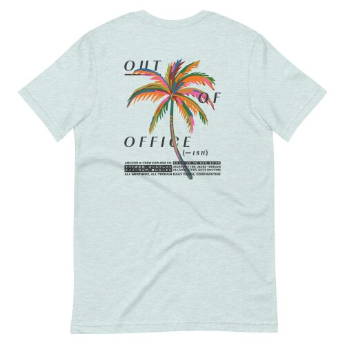 Anchor & Crew Out Of Office Passenger Organic Cotton T-Shirt - Ice Blue
