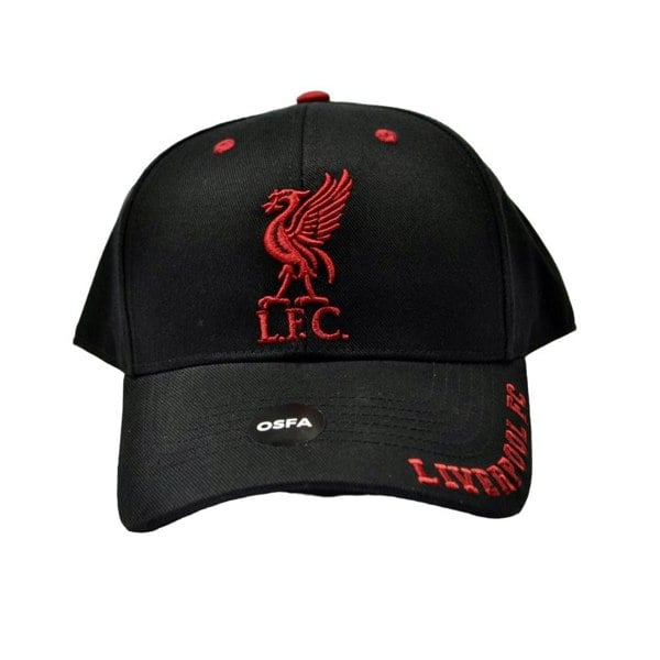 Liverpool FC Unisex Adult Mass Frost Snapback Cap - Black/Red