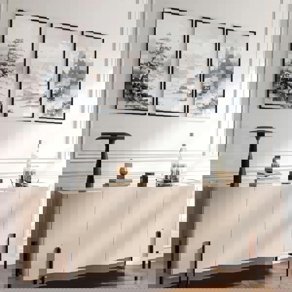 Modern Pictures For Living Room | Set of 3 Asian Inspired Wall art Prints