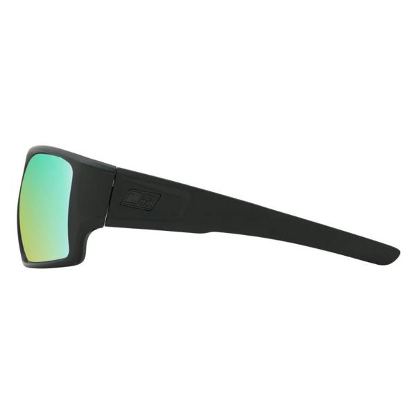 Dirty Dog CHILL - Satin Black with Polarized Green Fusion Mirror Lens