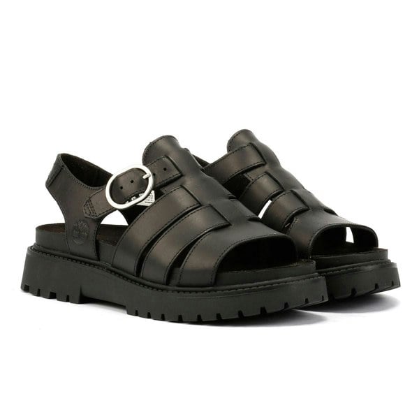 Timberland Clairemont Way Fisherman Leather Women's Sandals - Black