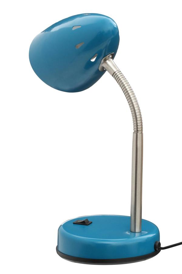 Maison by Premier Flexi Blue Gloss Desk Lamp