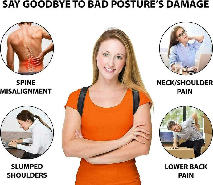 DYZI Posture Corrector for Men and Women -Medium/Large-Chest Size 36" to 46"