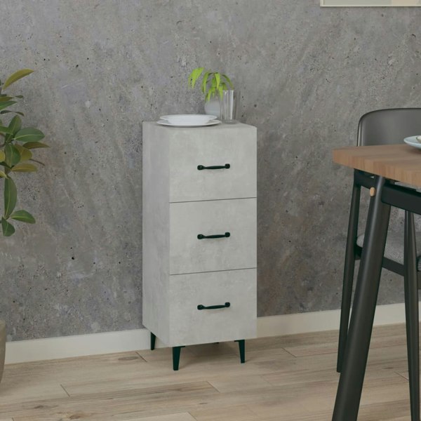 Berkfield Sideboard Concrete Grey 34.5x34x90 cm Engineered Wood
