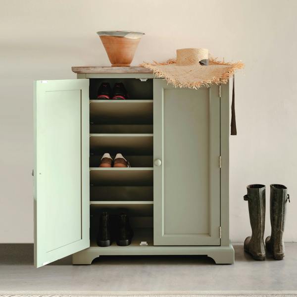 Statement Furniture Florence Shoe Storage Cabinet Large Wooden Shoe Rack