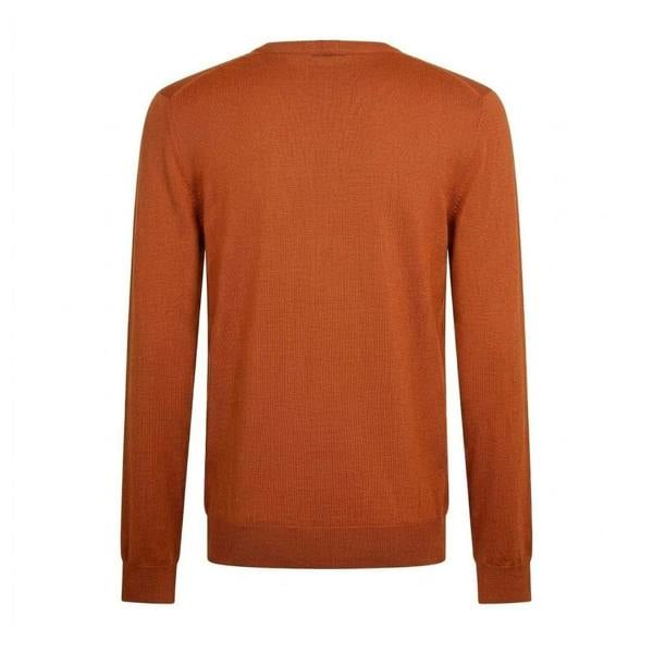 Boss Mens Botto Knitted Jumper - Dark Orange - 