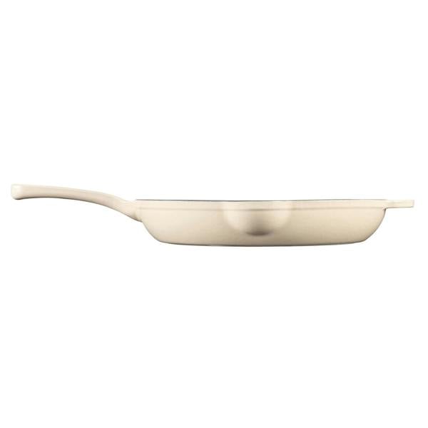 Cook Professional Cast Iron Frying Pan & Skillet 2 Piece Set | Ivory