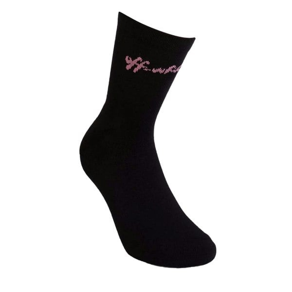 Off White Womens Script Logo Socks - Black/Pink