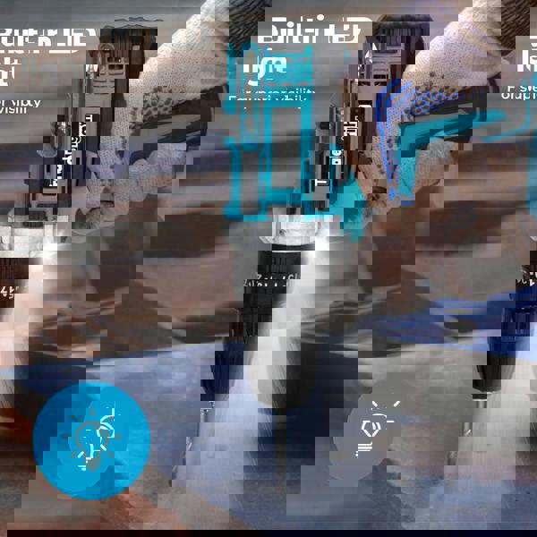 Traderight 2 Battery 21V Cordless Drill Combi Driver Electric Screwdriver Set