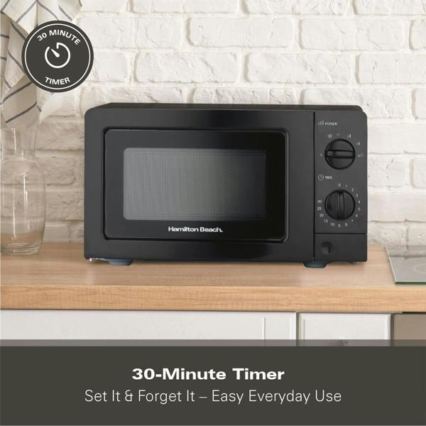 Hamilton Beach 20L Standard Microwave - Black