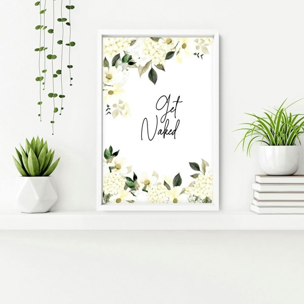 Wall art bathroom | set of 3 framed bathroom prints