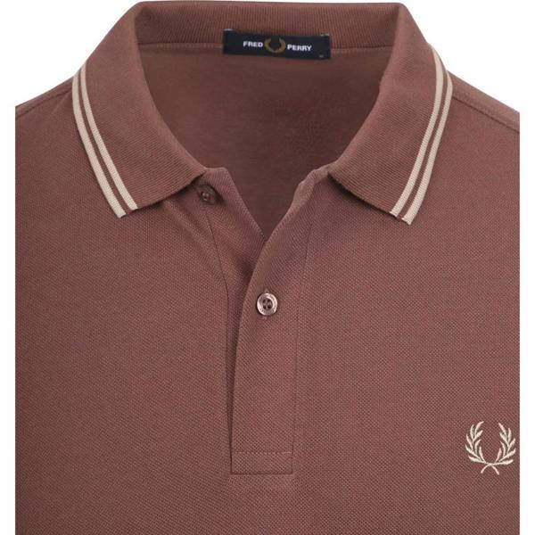 Fred Perry Twin Tipped Warm Brick Polo Shirt XS