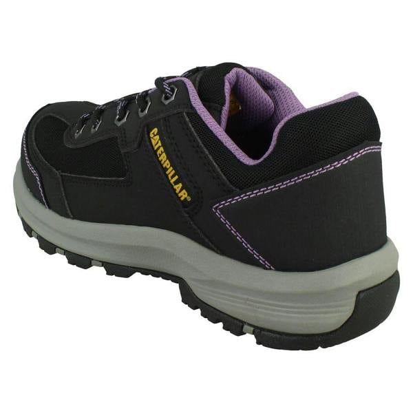 Caterpillar Ladies Caterpillar Black/Lilac Lace Up Safety Shoe - Elmore ST
