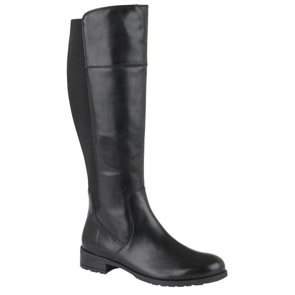 Cipriata Womens/Ladies Silvia Leather High Leg Boots - Black