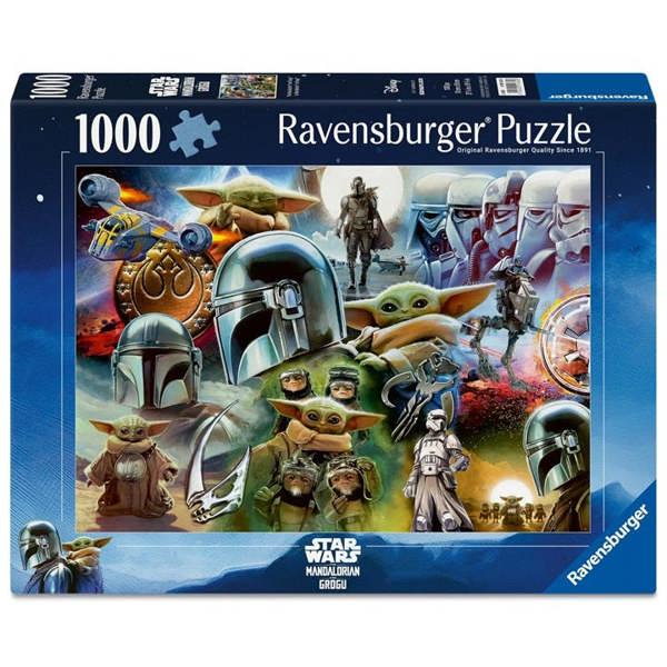 Disney Ravensburger Disney Star Wars, The Mandalorian and Grogu Jigsaw, Jigsaws & Puzzles, Entertainment, Gift