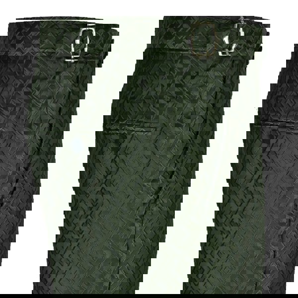 David WeJ Alfredo Retro Pattern Velvet Peak Lapel Tuxedo - Green