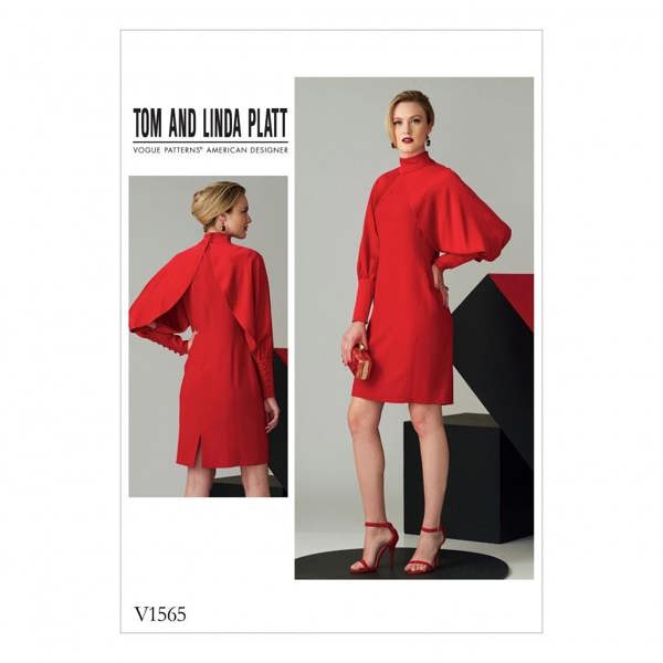 Vogue Sewing Pattern 1565, Dresses for Women, A5 (6-8-10-12-14) - Intermediate