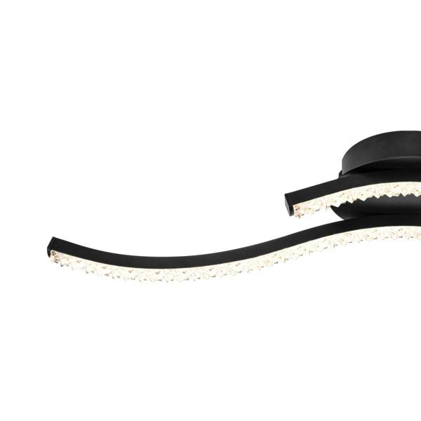 COSYLYTE Kenworth 2 Light Integrated LED Wavy Ceiling Light
