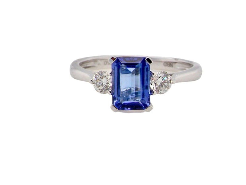 A NEW Tanzanite and Diamond Ring