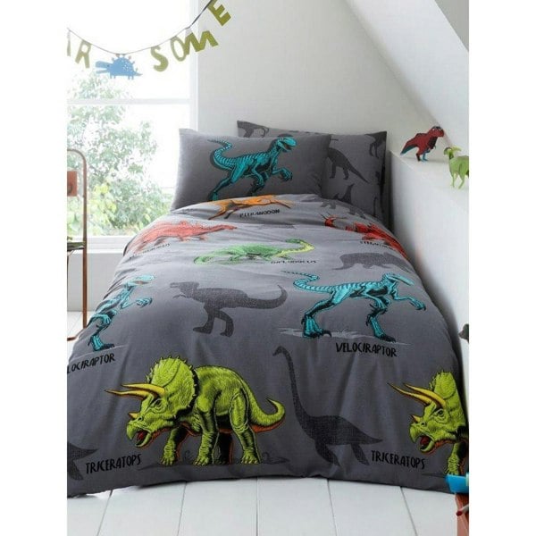 Generic Dino Friends Duvet Cover Set - Multicoloured