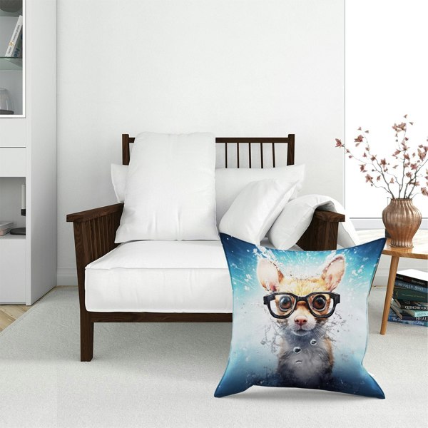 Warren Reed Splashart Doormouse Floor Cushion