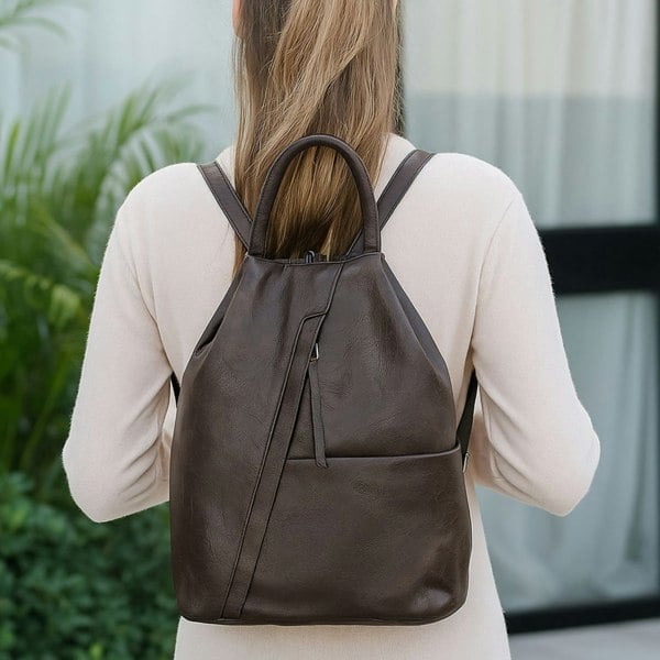 Love EMVY 3-in-1 Faux Leather Convertible Backpack with Diamante Heart Keyring