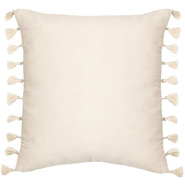 Furn Kalai Tufted Tassel Cushion Cover - Black