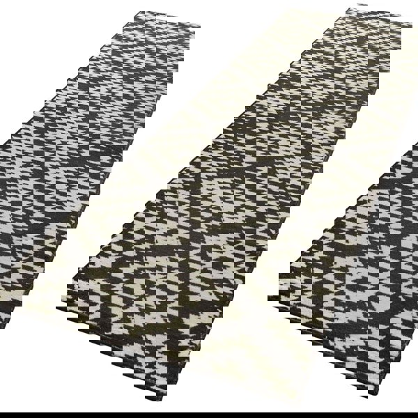 Designer Velours Black & White Runner Nordic