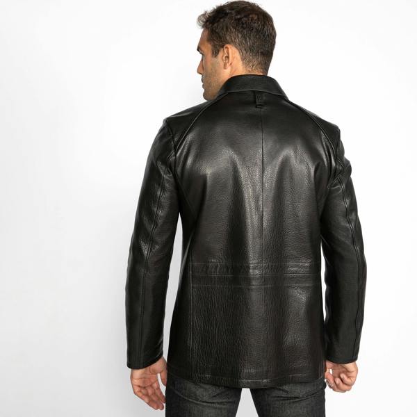 The Commander Leather Field Jacket - Premium Men's Patterned Shirt by Claudio Lugli | Bold Design, Tailored Fit, Best Printed Shirts