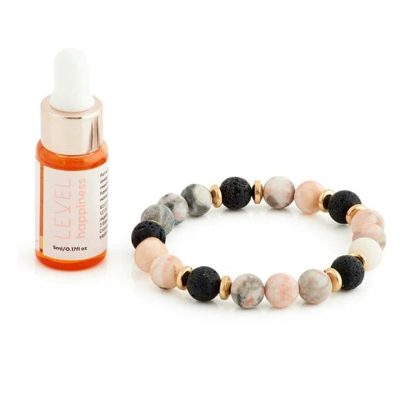 SMUG Lava Bead Aromatherapy Bracelet with Essential Oil - Happiness