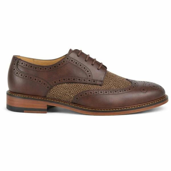 Goor M410 Brogue Shoes in Dark Brown