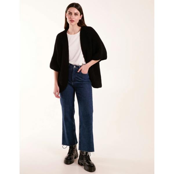 Blue Vanilla Knitted Mid Length Cardigan