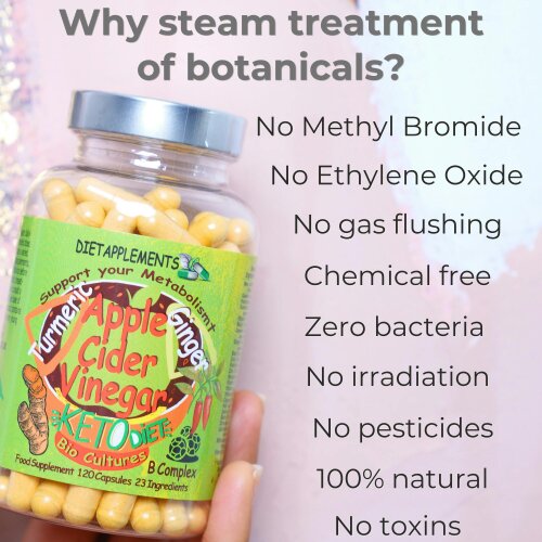 Dietapplements Raw Unfiltered Apple Cider Vinegar with the Mother, Vitamins & Minerals Complex
