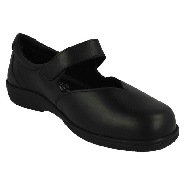 DB Shoes Ladies DB Shoes 2V Fitting Mary Jane Style Shoes Gull