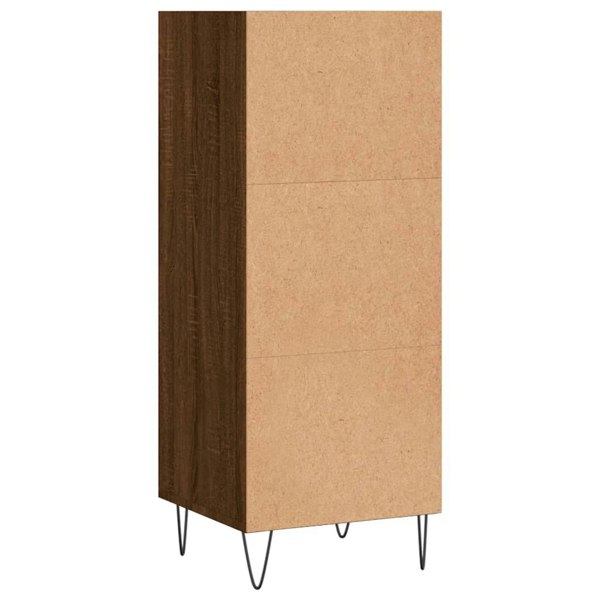 Berkfield Sideboard Brown Oak 34.5x32.5x90 cm Engineered Wood