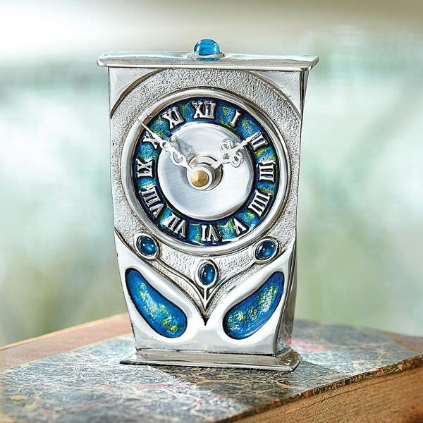 Museum Selection Knox Pewter & Enamel Clock
