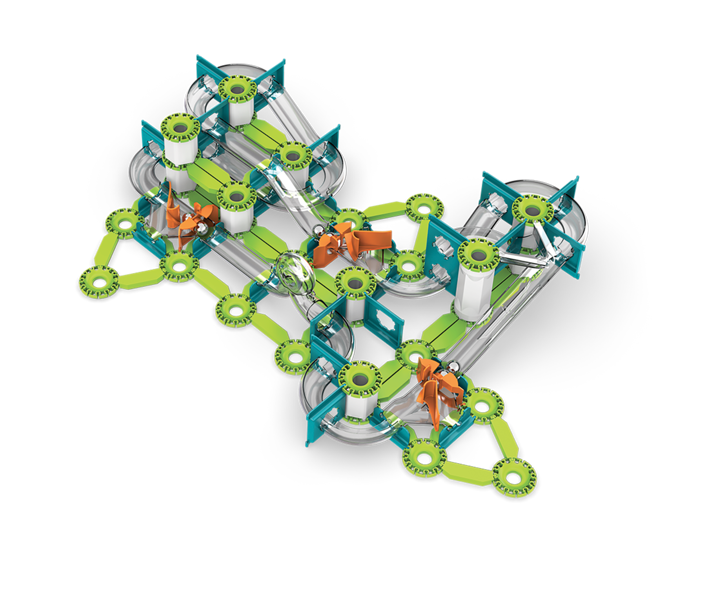 Geomag Mechanics Gravity Magnetic Loops & Turns - 130 Pieces