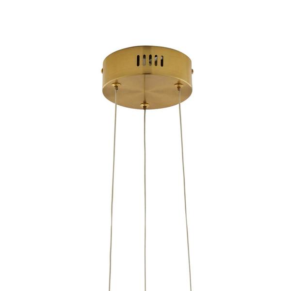 Pagazzi Lighting Virello Satin Brass Twist LED Pendant