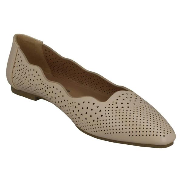 Spot On Ladies Slip On Ballerina Flat Shoes F80459
