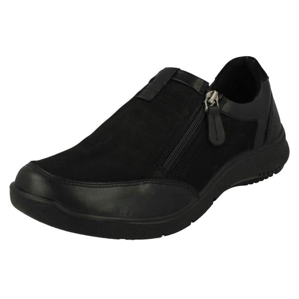 Padders Ladies Padders Dual Fitting Wedge Heeled Shoes Win
