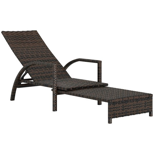 Single Rattan Lounger (Simple)