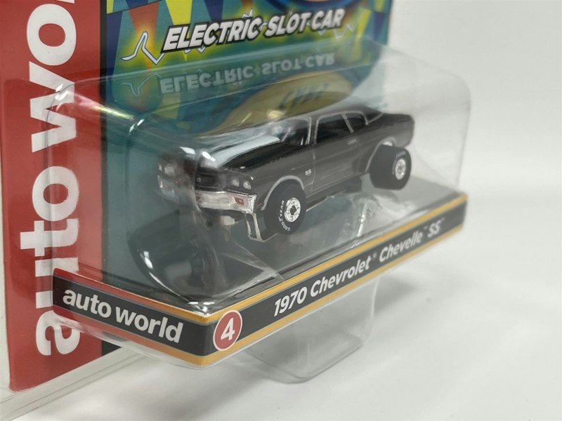 Auto World Slot Cars 1970 Chevrolet Chevelle SS Grey Thunderjet Ultra G HO Slot Car SC377-4