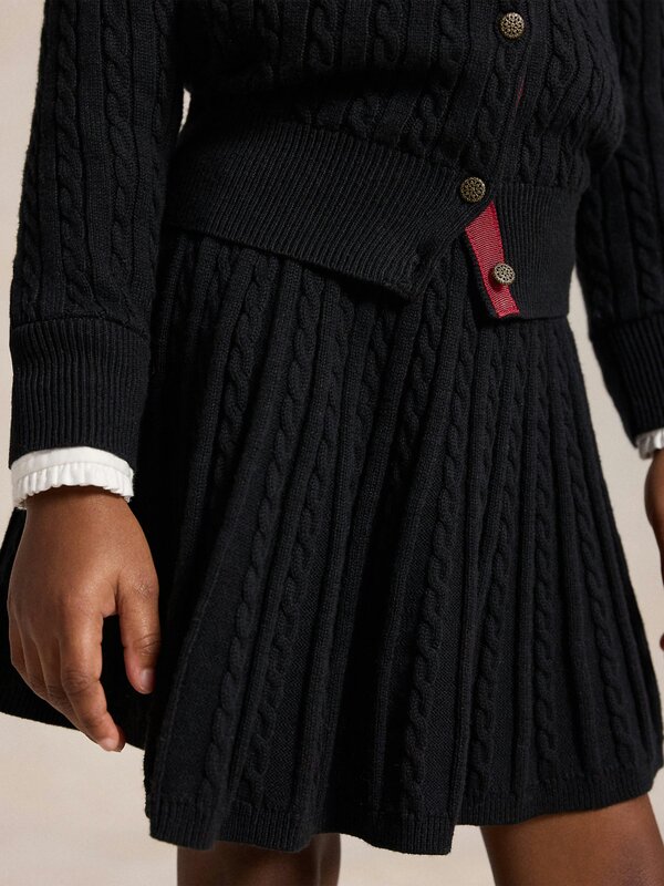 Ralph Lauren Kids Ralph Lauren Girls Cotton Skirt Set in Black